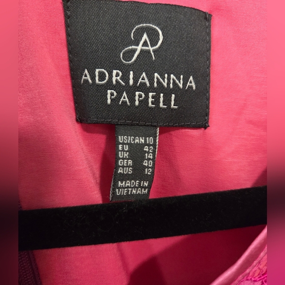 NWT Adrianna Papell Pink Lace Sleeveless Dress. Size 10 - Picture 3 of 8